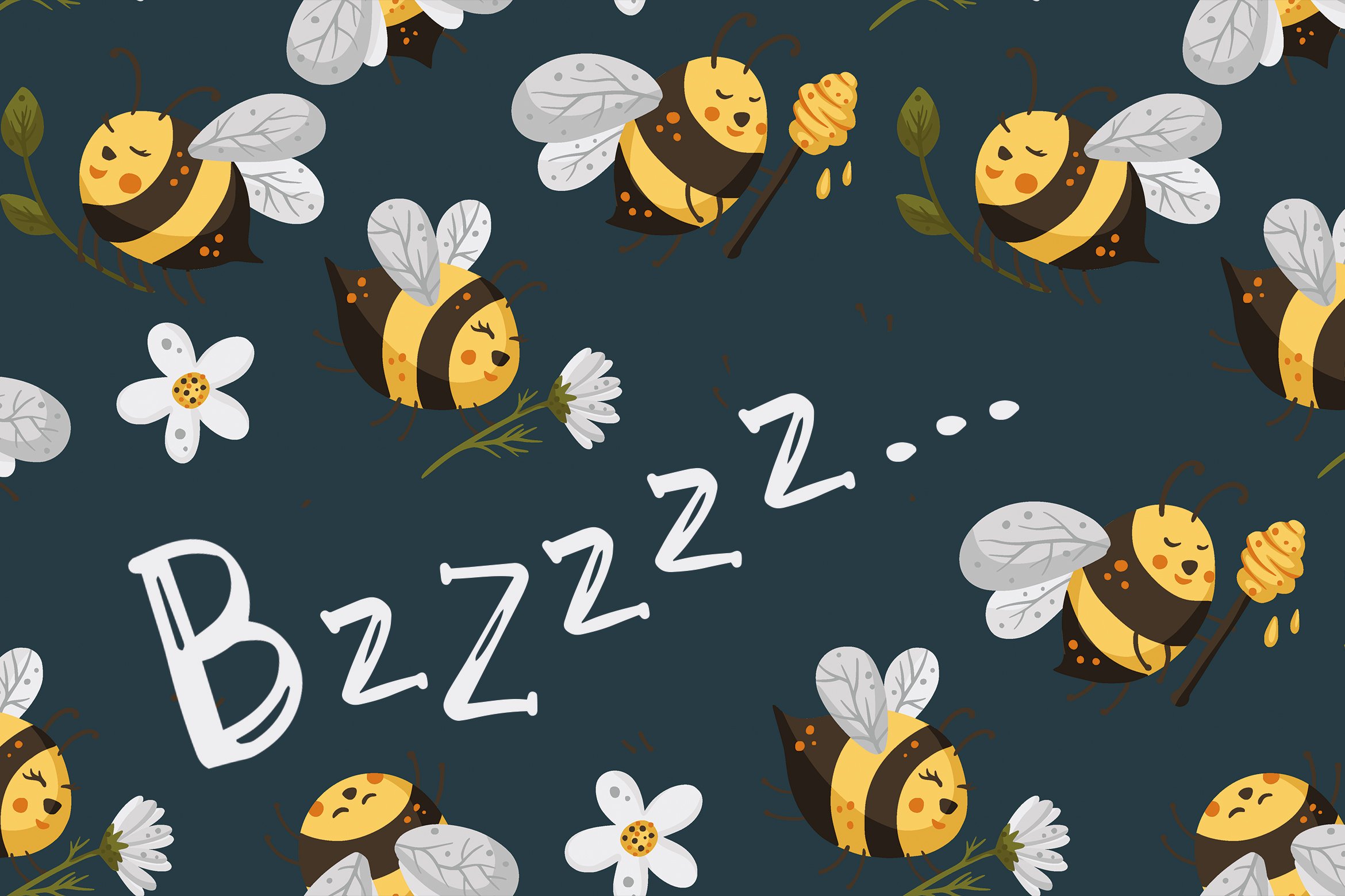Honeybee Font preview image.