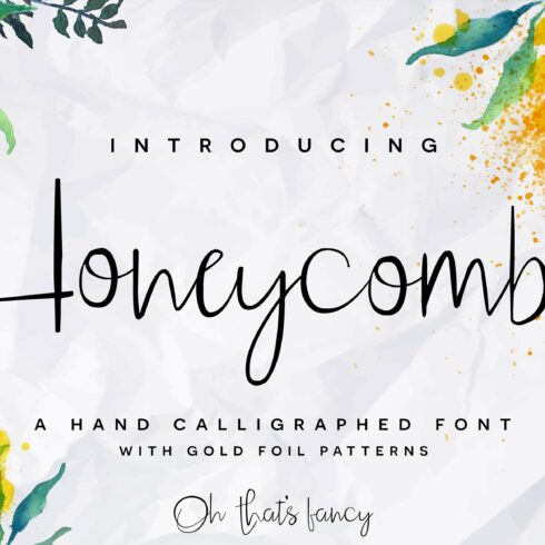 Honeycomb Font + Bonus cover image.