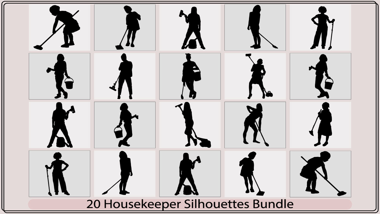 housekeeper silhouettemb add media 175