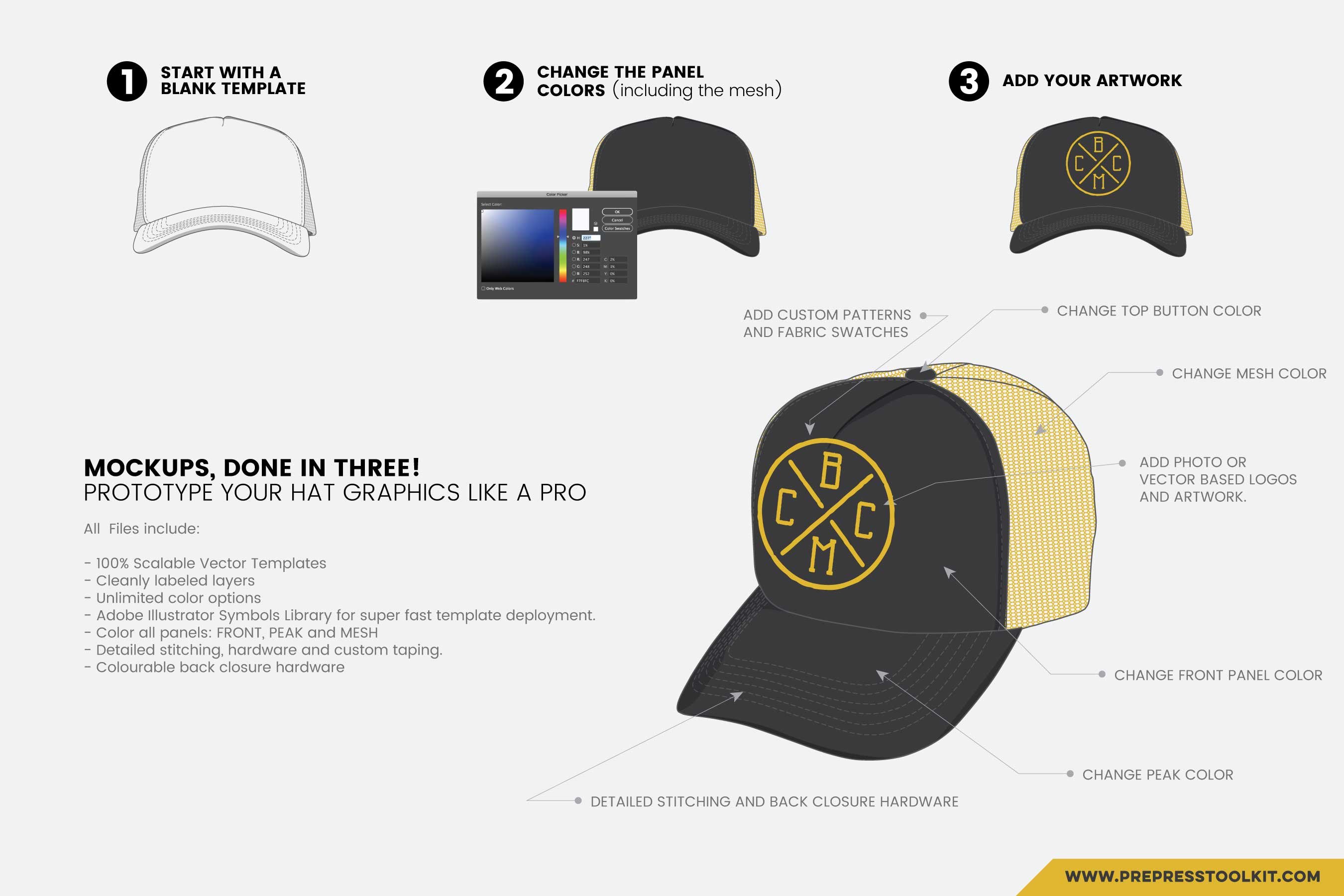 how to create a vector hat mockup 143