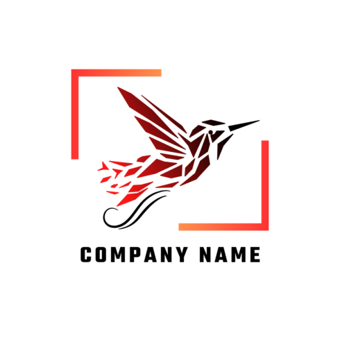 Humming Bird logo for any digital company cover image.