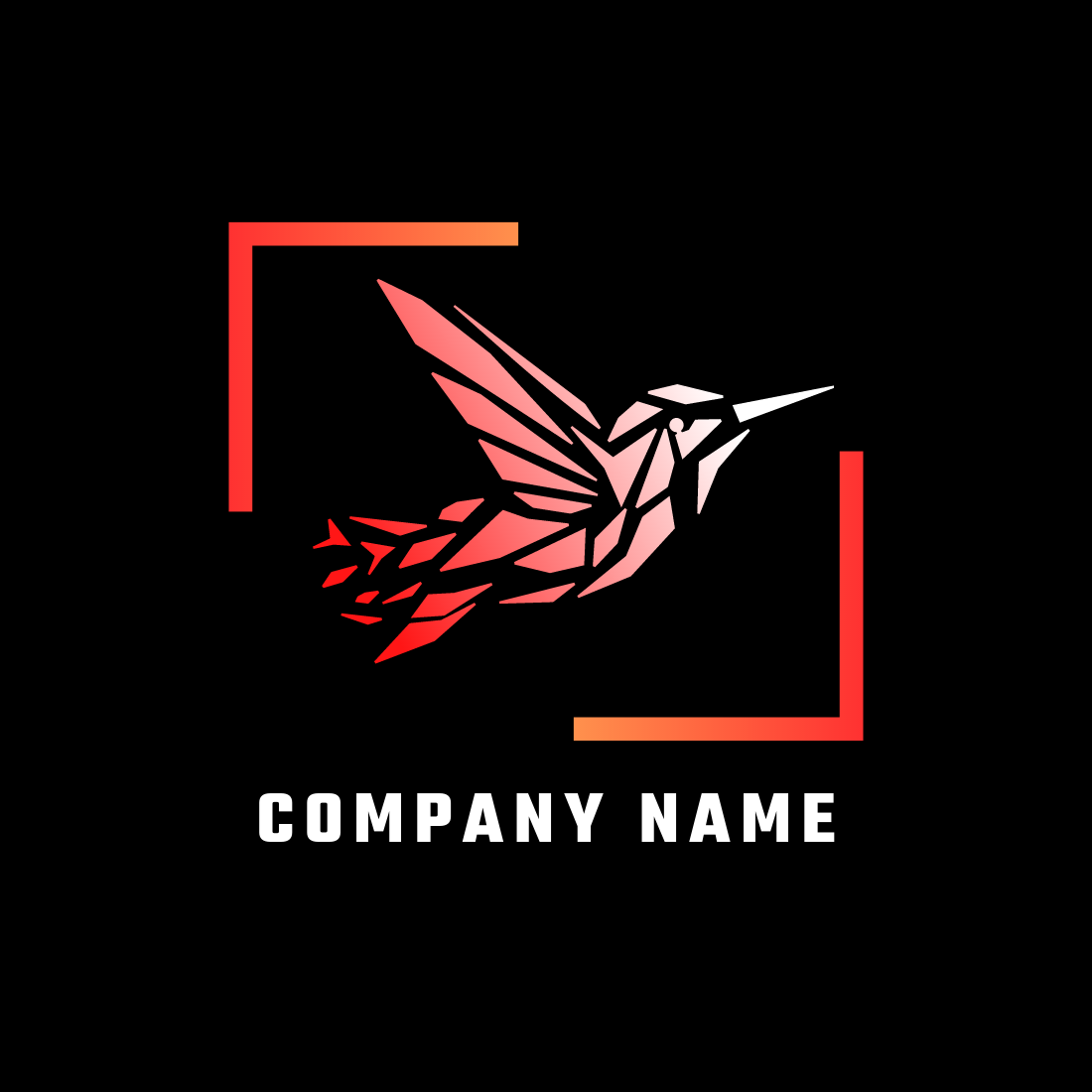 Humming Bird logo for any digital company preview image.