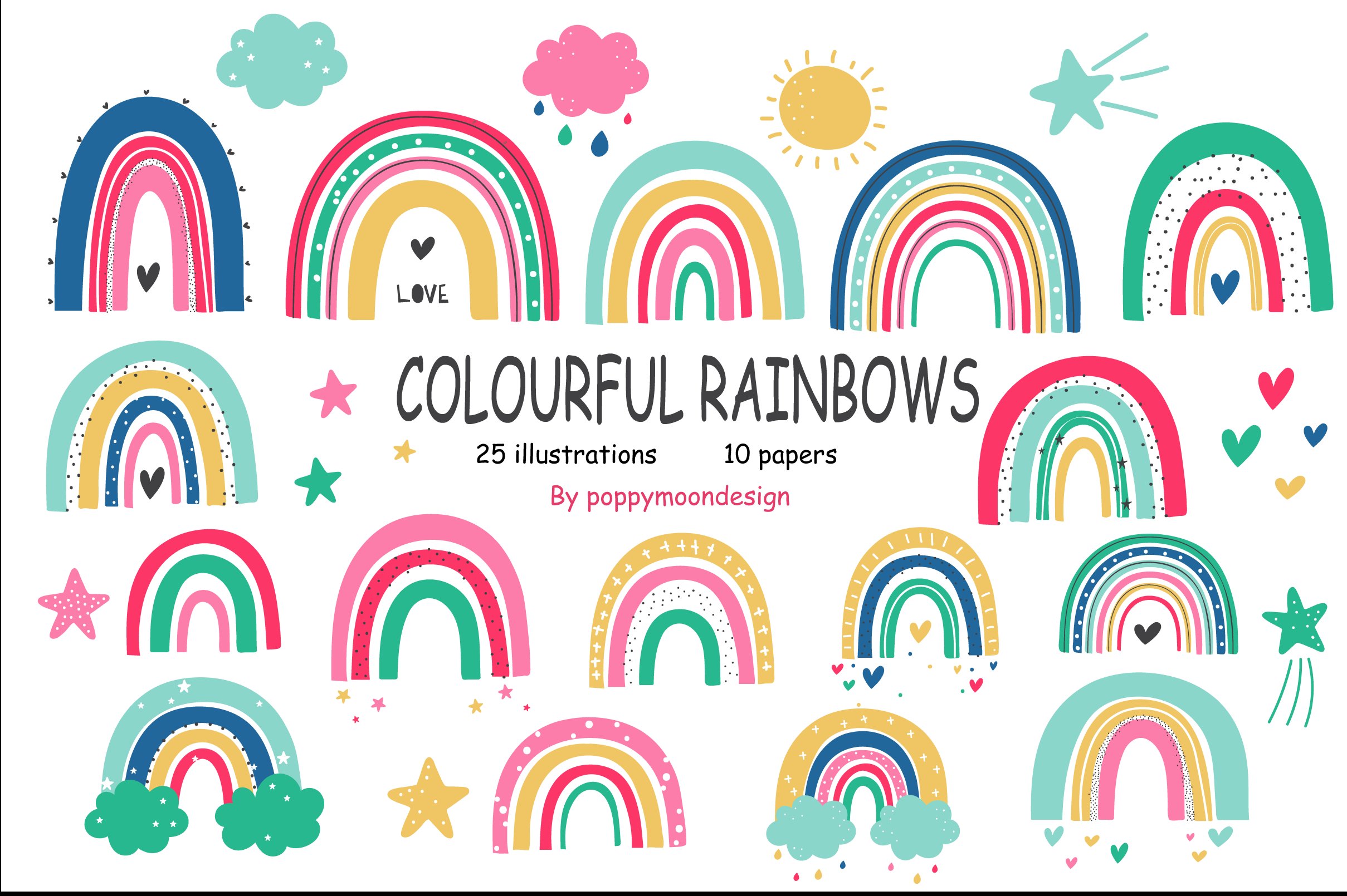 Colourful Rainbow set cover image.