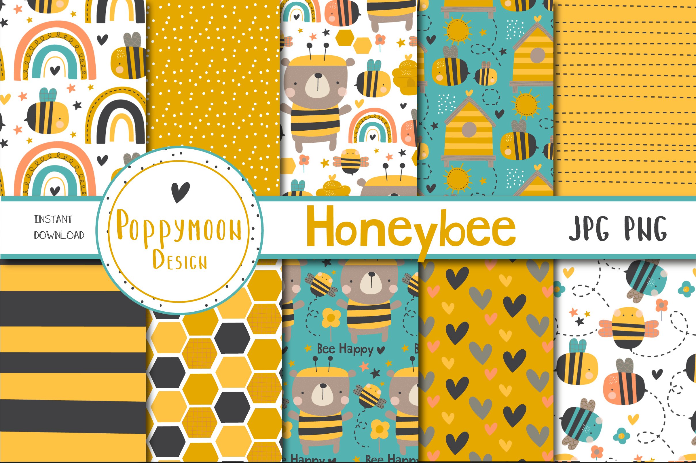 HoneyBee paper set cover image.