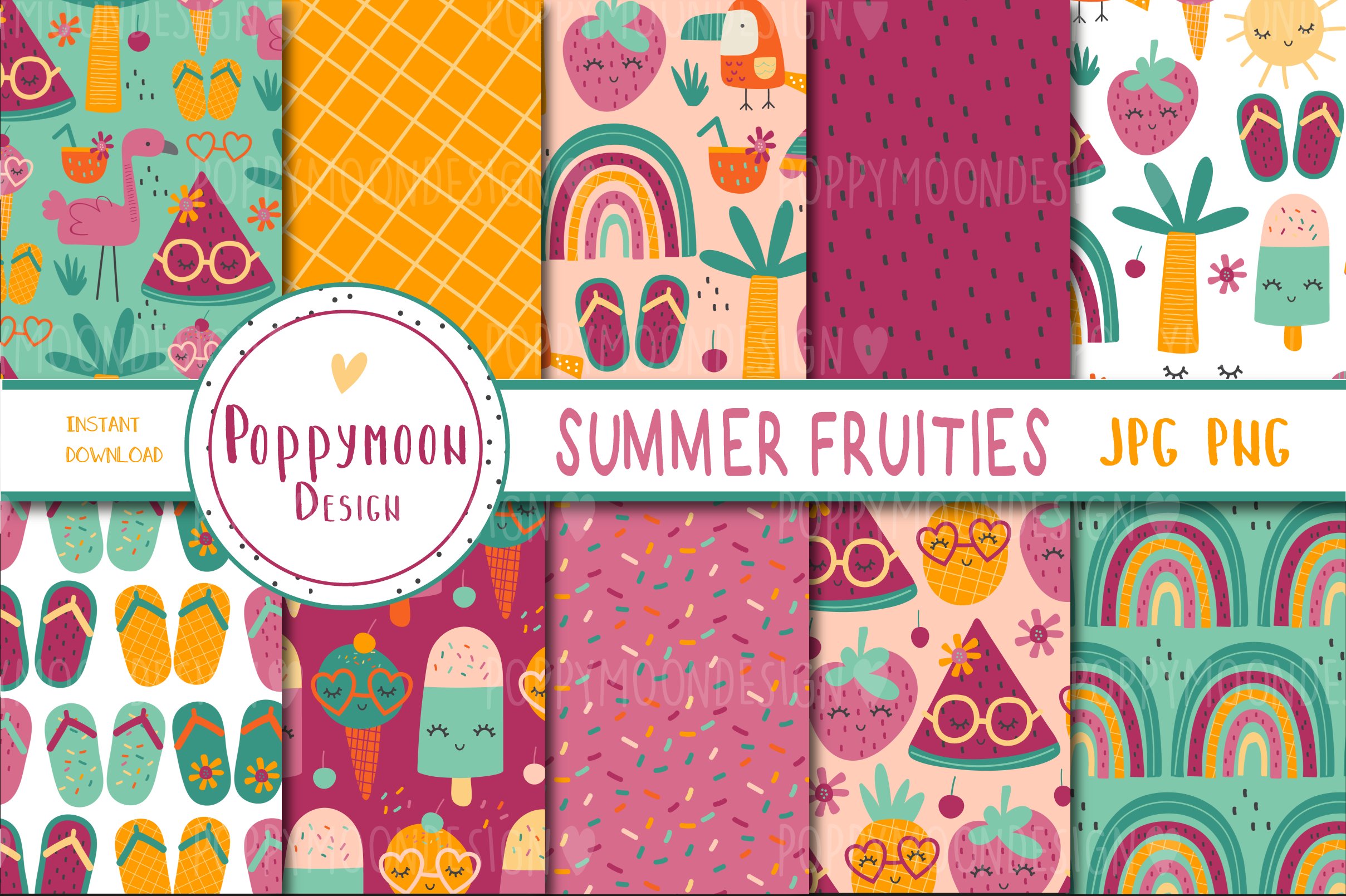 Summer Fruities paper set cover image.