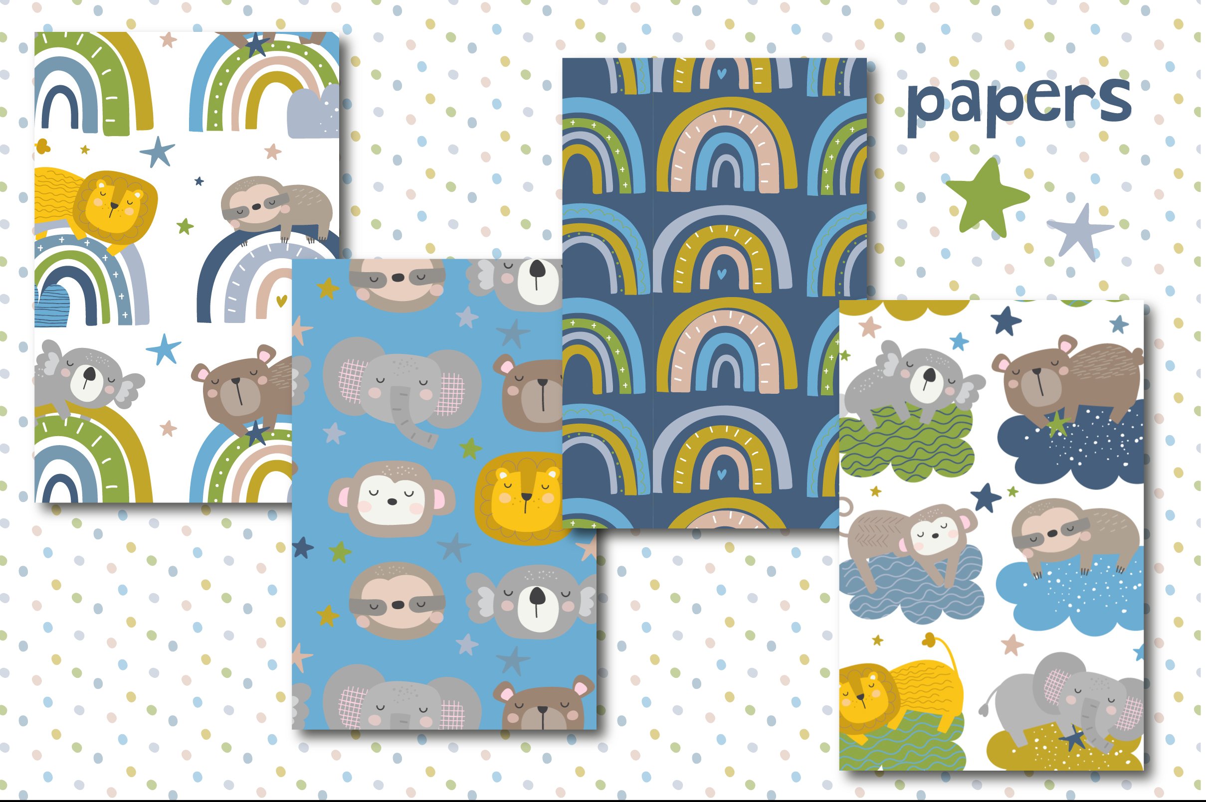 Sleeping Baby Boys paper preview image.