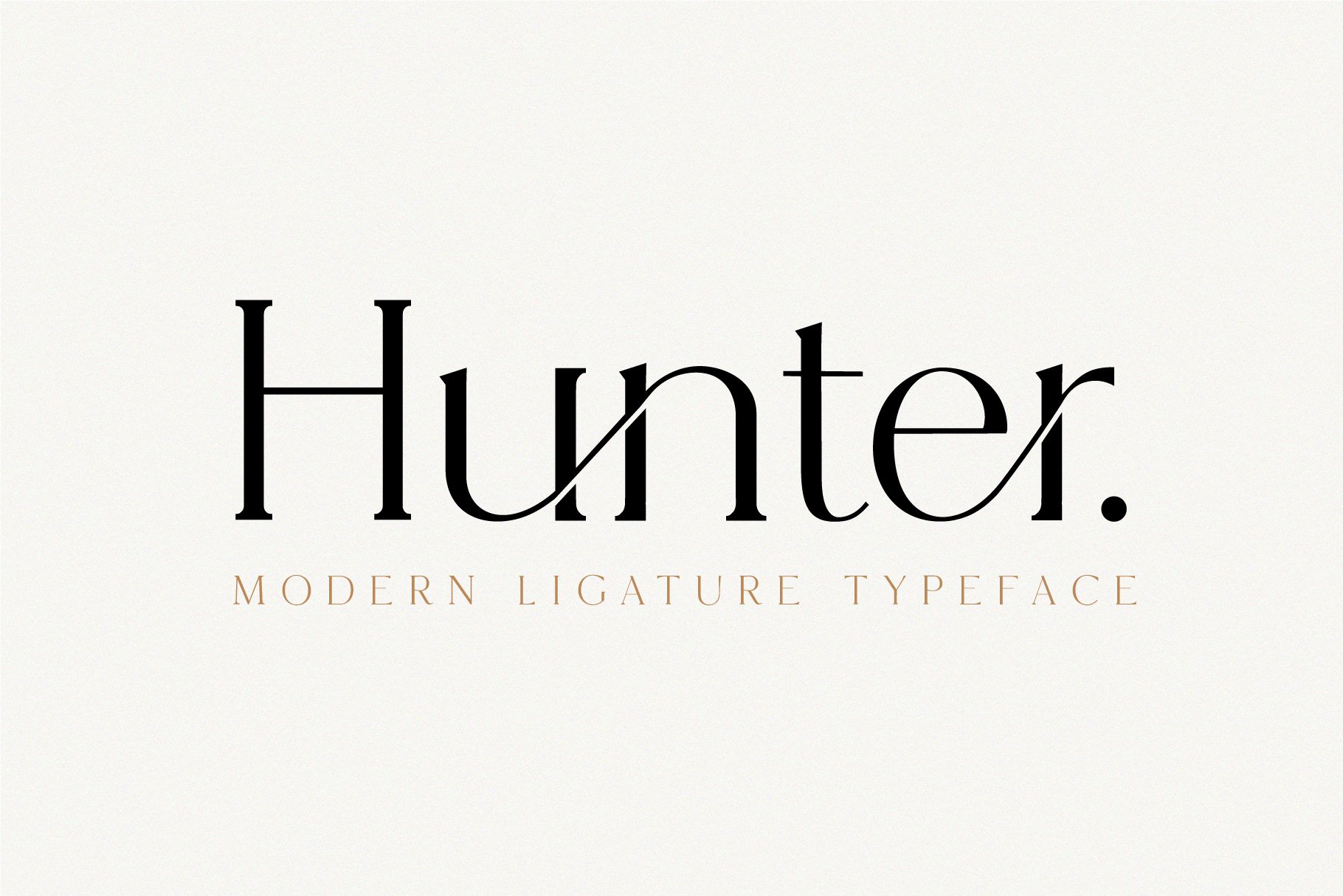 Hunter - Serif Ligature Font cover image.
