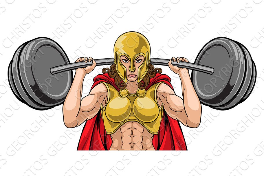 Warrior Woman Weightlifter Lifting cover image.