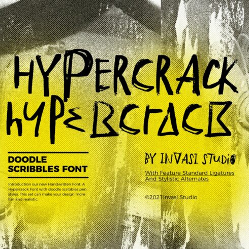 Hypercrack - Scribbles Font cover image.