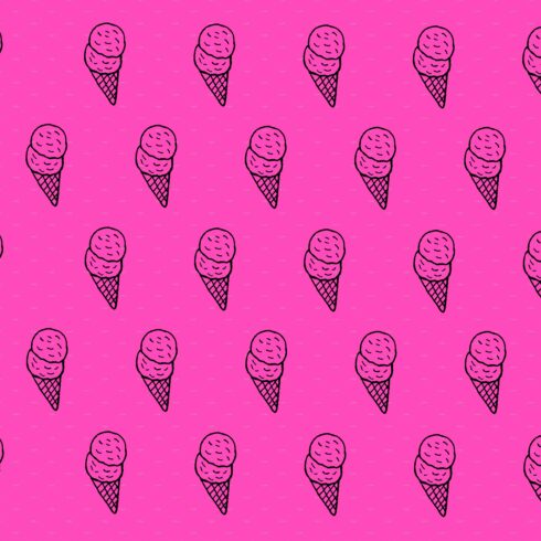 Ice cream pattern cover image.