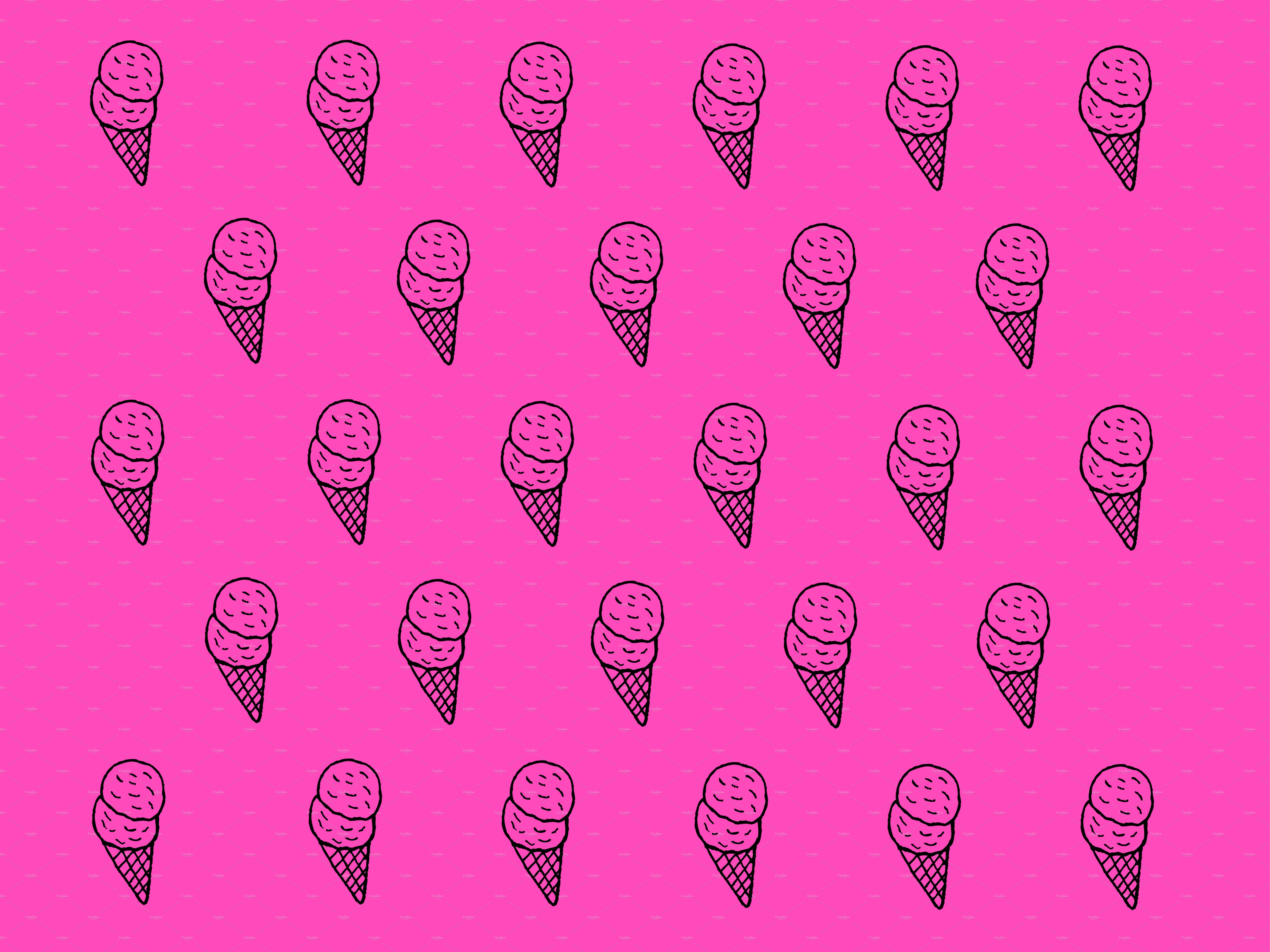 Ice cream pattern cover image.