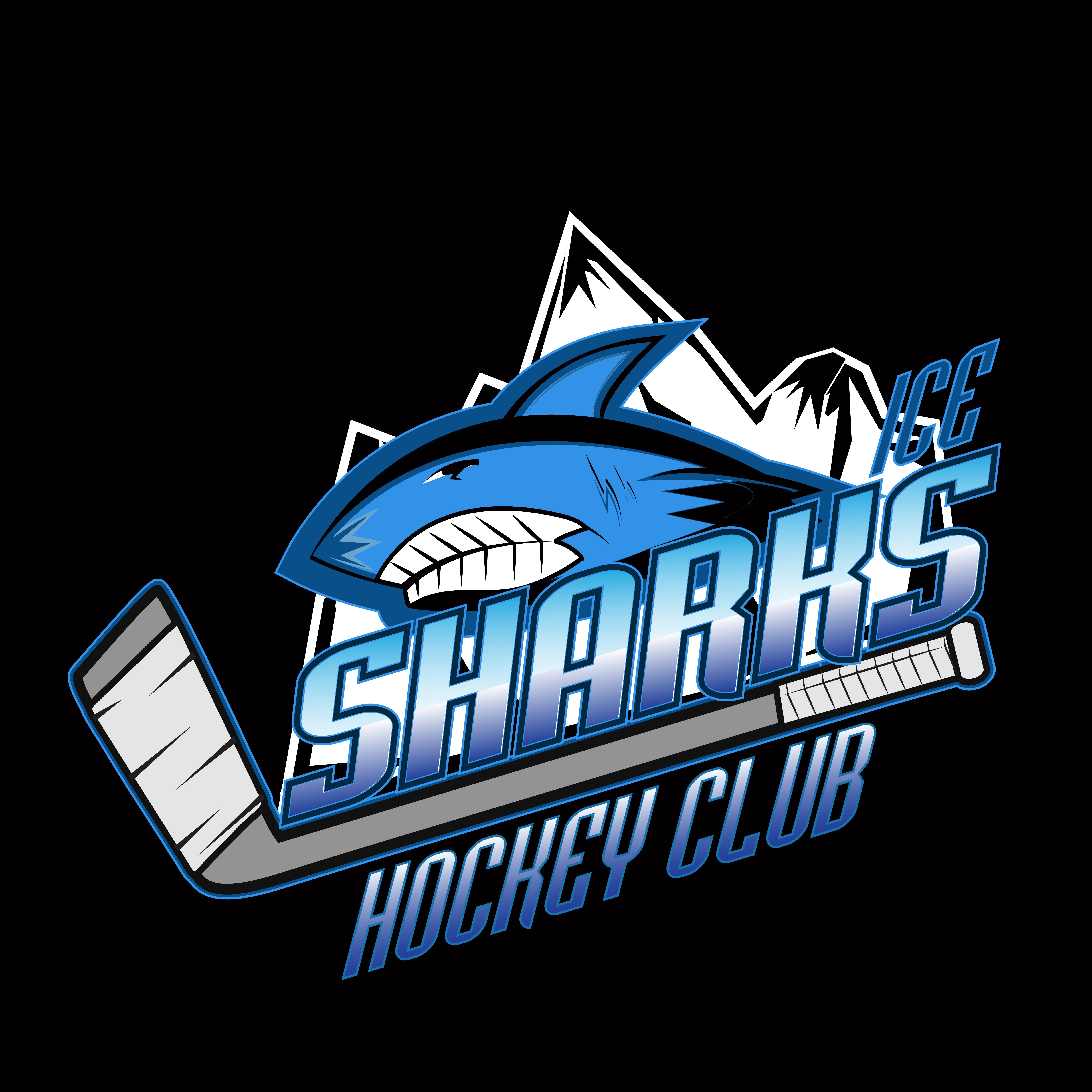 Sharks hockey club professional logo preview image.