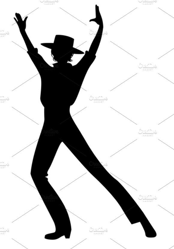 Silhouette of flamenco dancer I cover image.