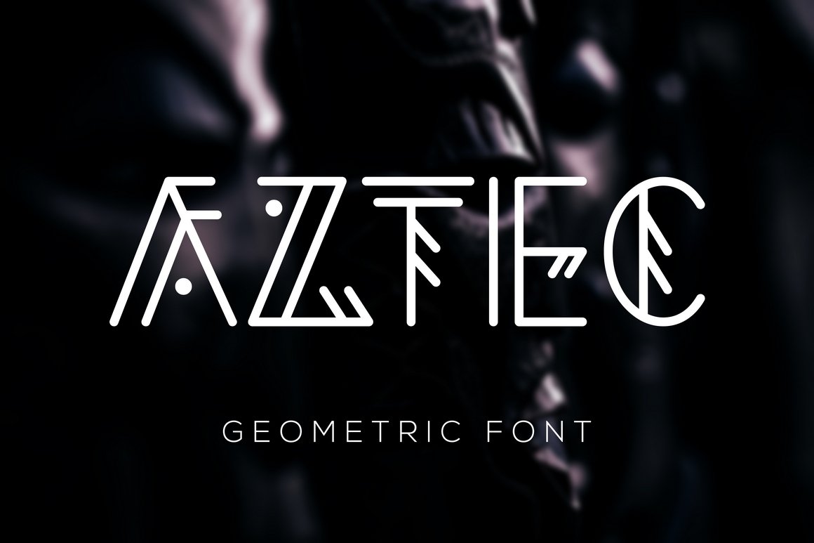 Aztec Geometric Font cover image.