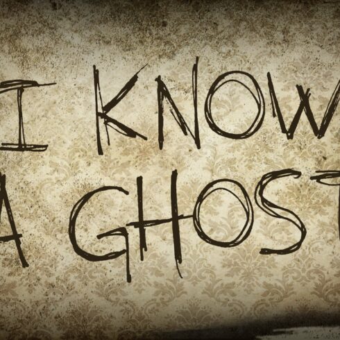 I KNOW A GHOST cover image.