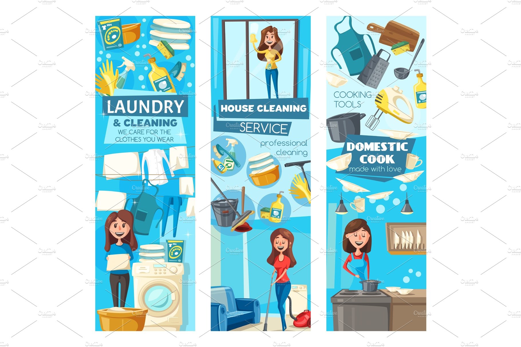 Women cleaners, cleaning service cover image.