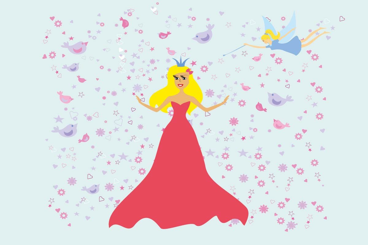 Princess with fairy cover image.
