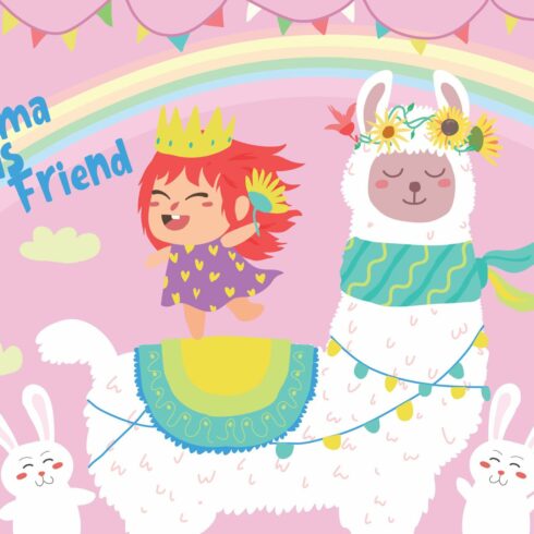 Llama Best Friend - Illustration cover image.
