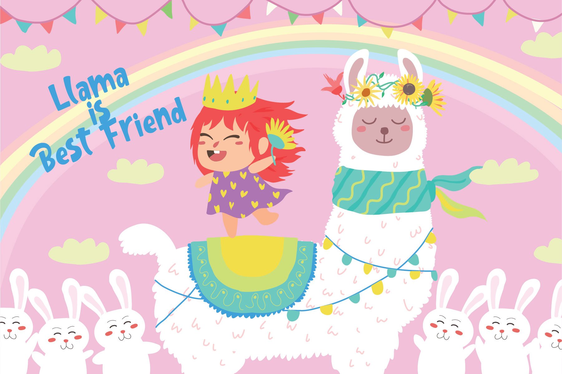 Llama Best Friend - Illustration cover image.
