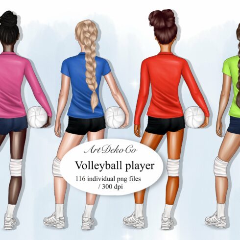 volleyball clipart cover image.