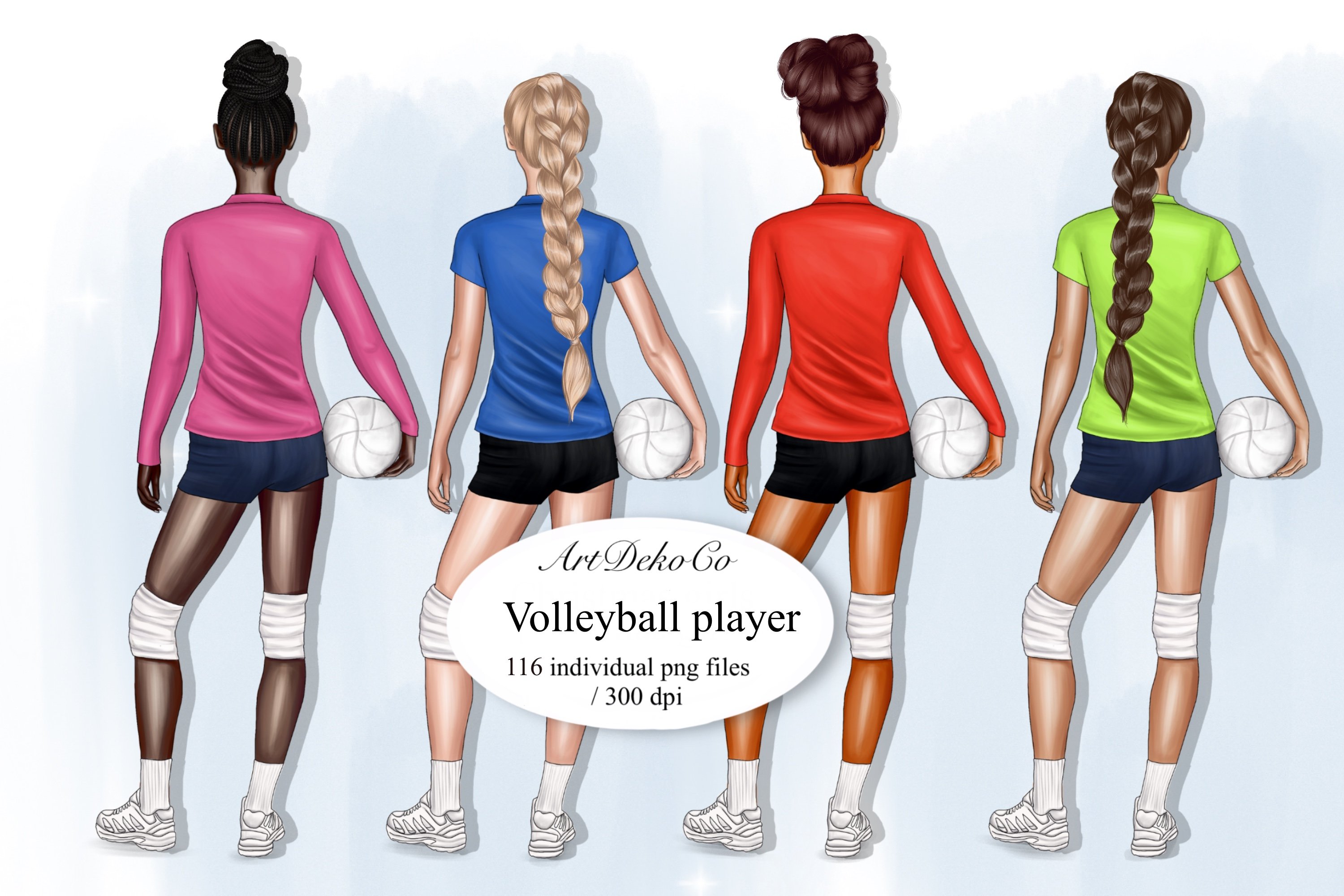 volleyball clipart cover image.