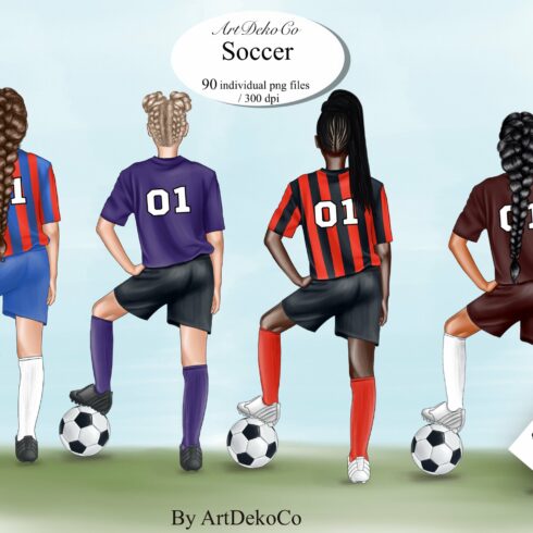 Soccer clipart, Football Clip Art. cover image.