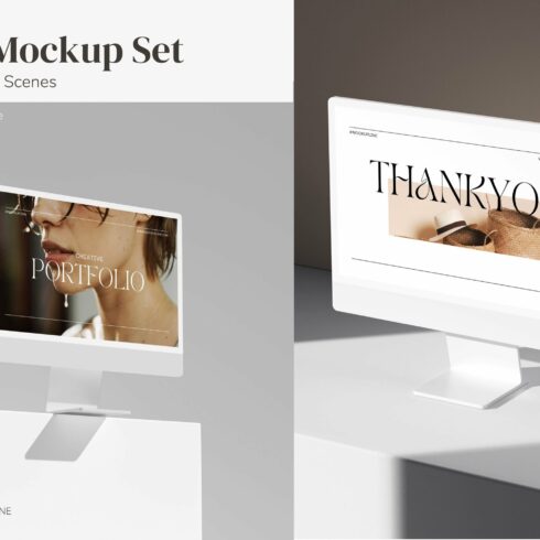 iMac Mockup Set cover image.