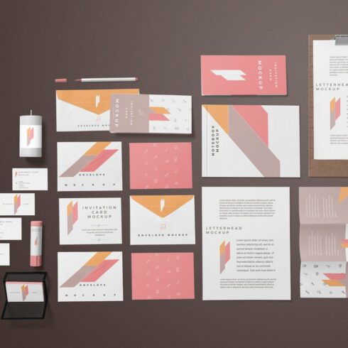 Corporate Stationery Branding Mockup cover image.