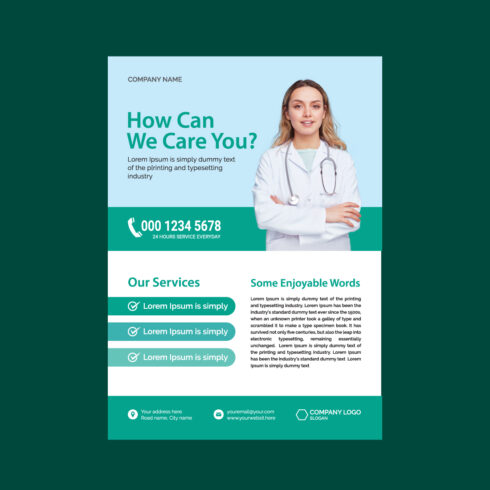 Medical Flyer Templates cover image.