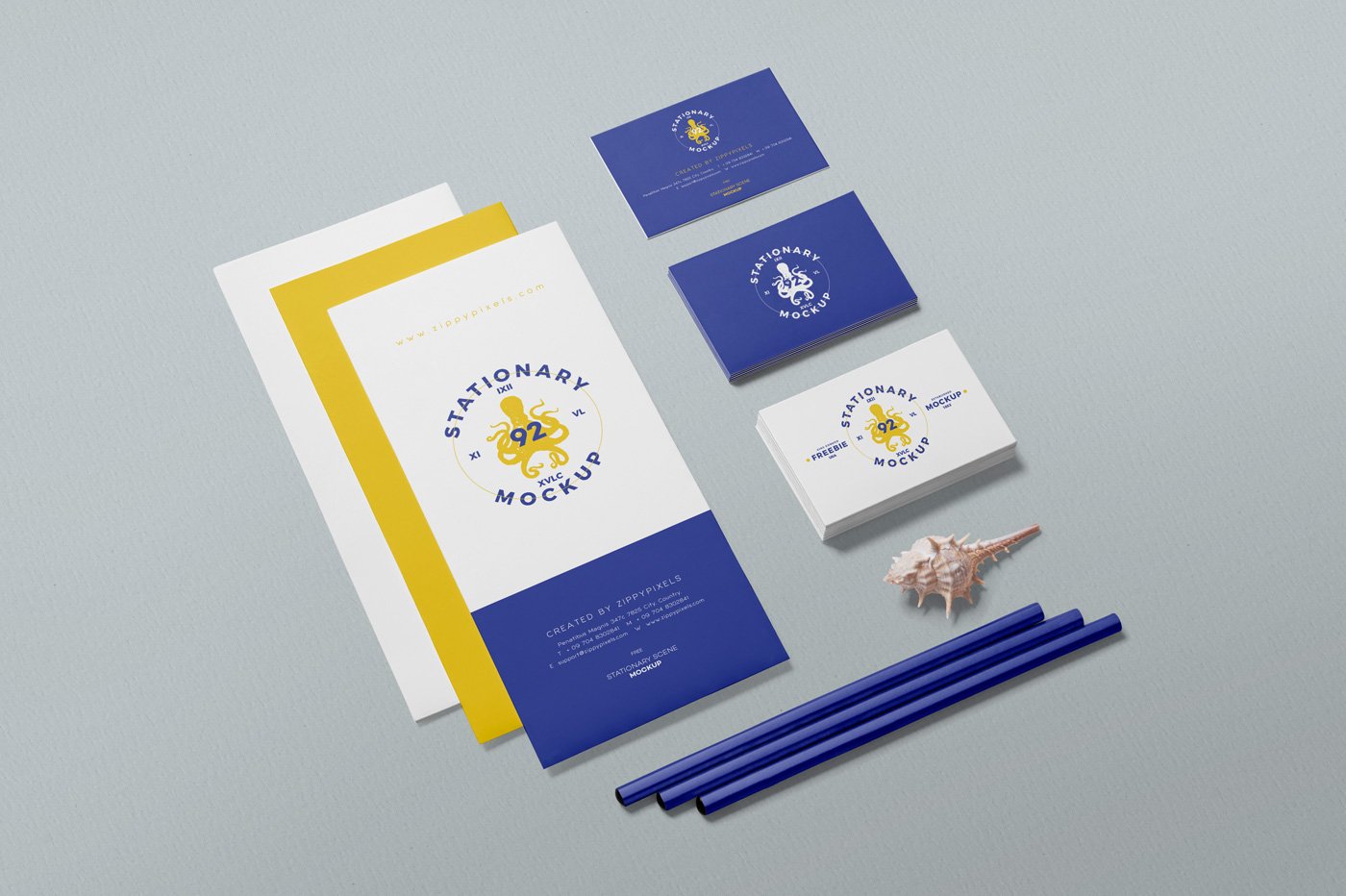 Business Stationery Mockup Scenes cover image.