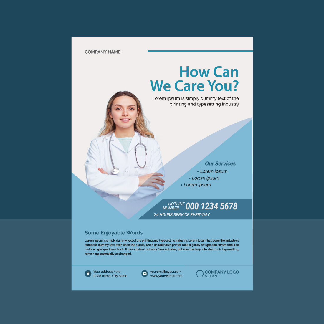 Flyer Design Healthcare preview image.