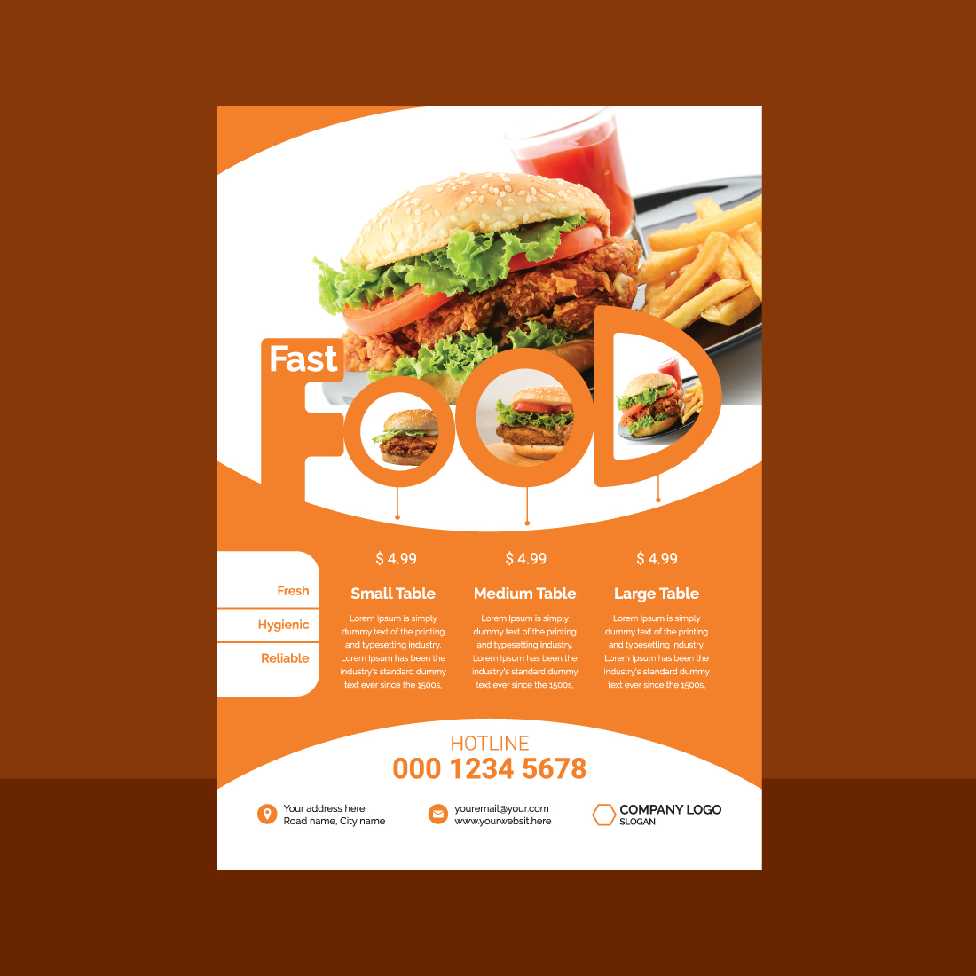 Flyer Template Food preview image.