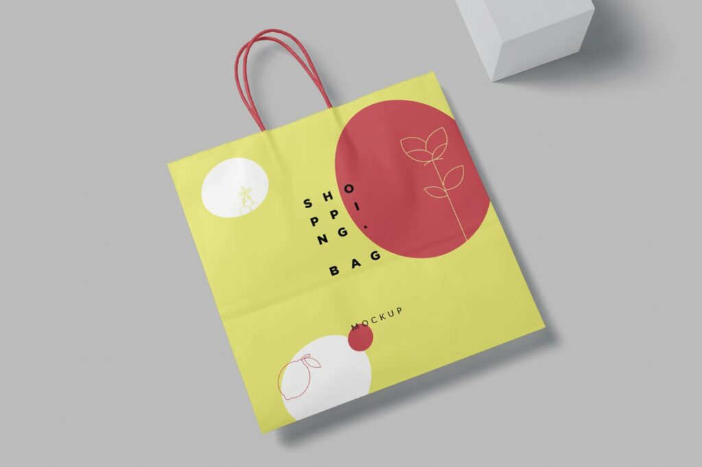 6 Paper Shopping Bag Mockups – MasterBundles