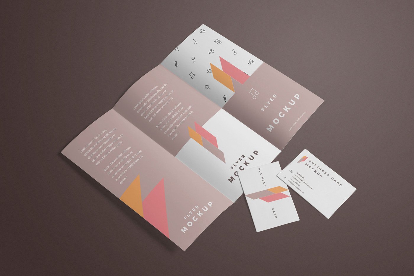 Corporate Stationery Branding Mockup preview image.