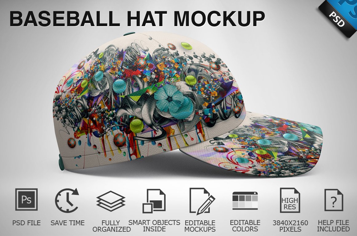 Baseball Hat Mockup 03 cover image.