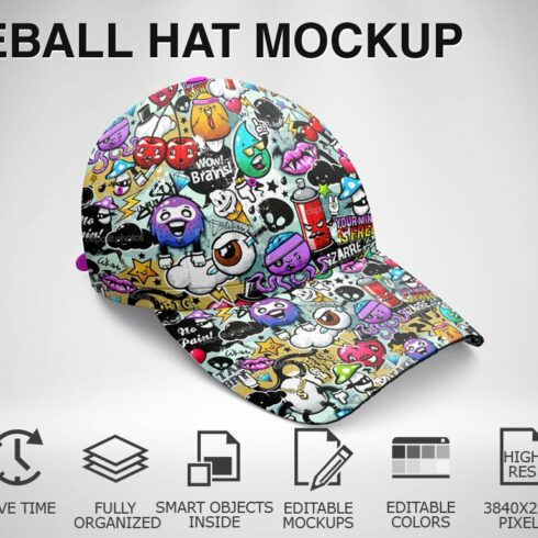 Baseball Hat Mockup 06 cover image.