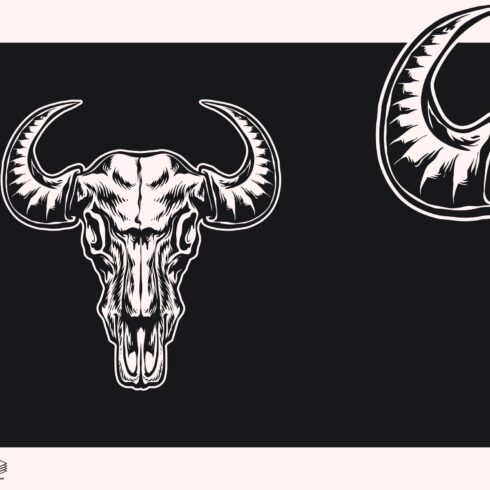 Bull Head Skull Illustration cover image.