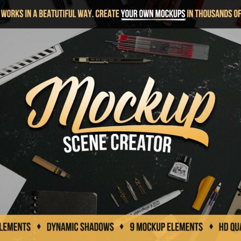 Mockup Scene Creator 12% OFF cover image.