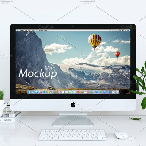iMac Mockup in white_01 cover image.