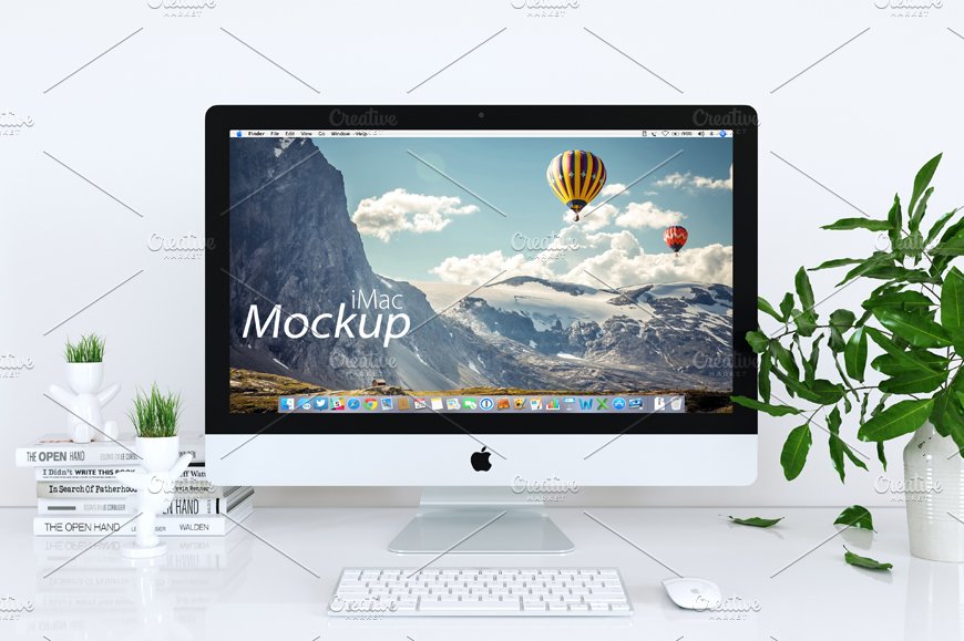 iMac Mockup in white_01 cover image.