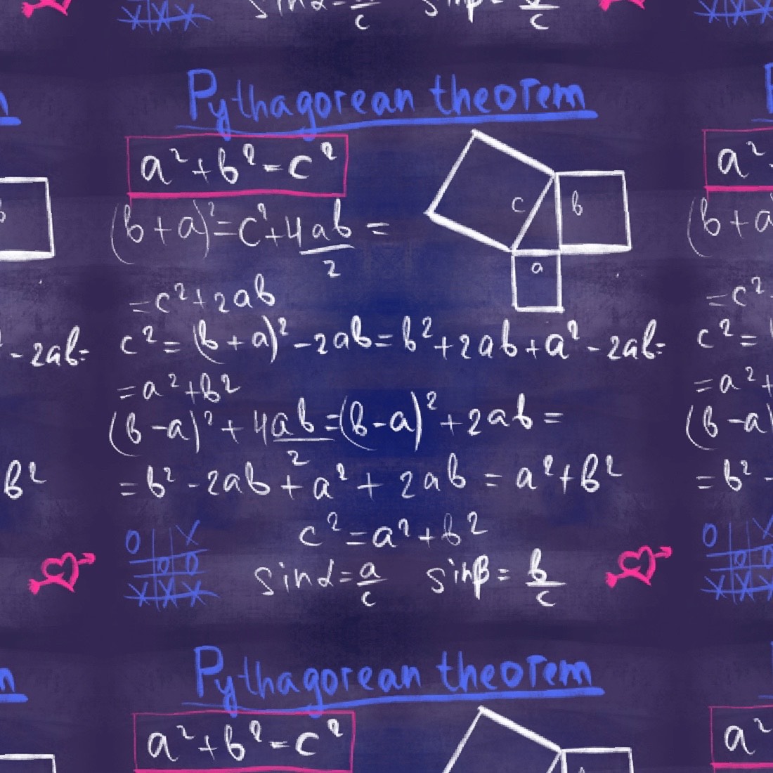 Mathematics formula pattern preview image.