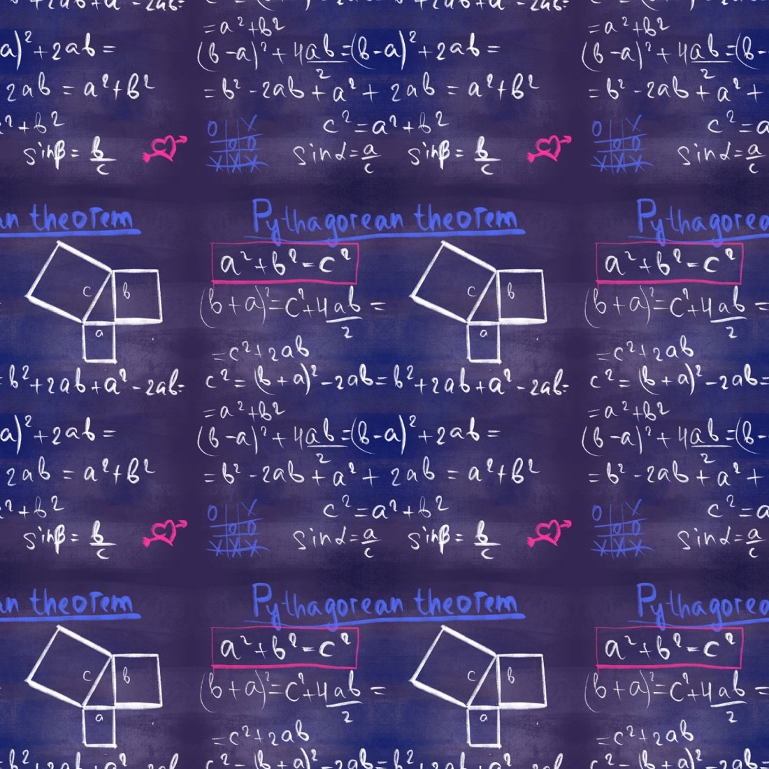 Mathematics formula pattern cover image.