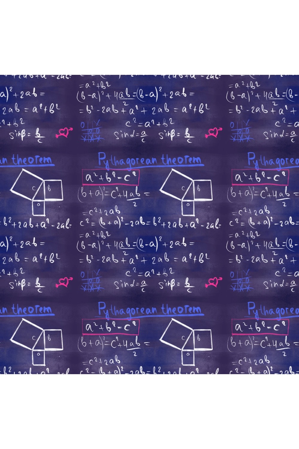 Mathematics formula pattern pinterest preview image.