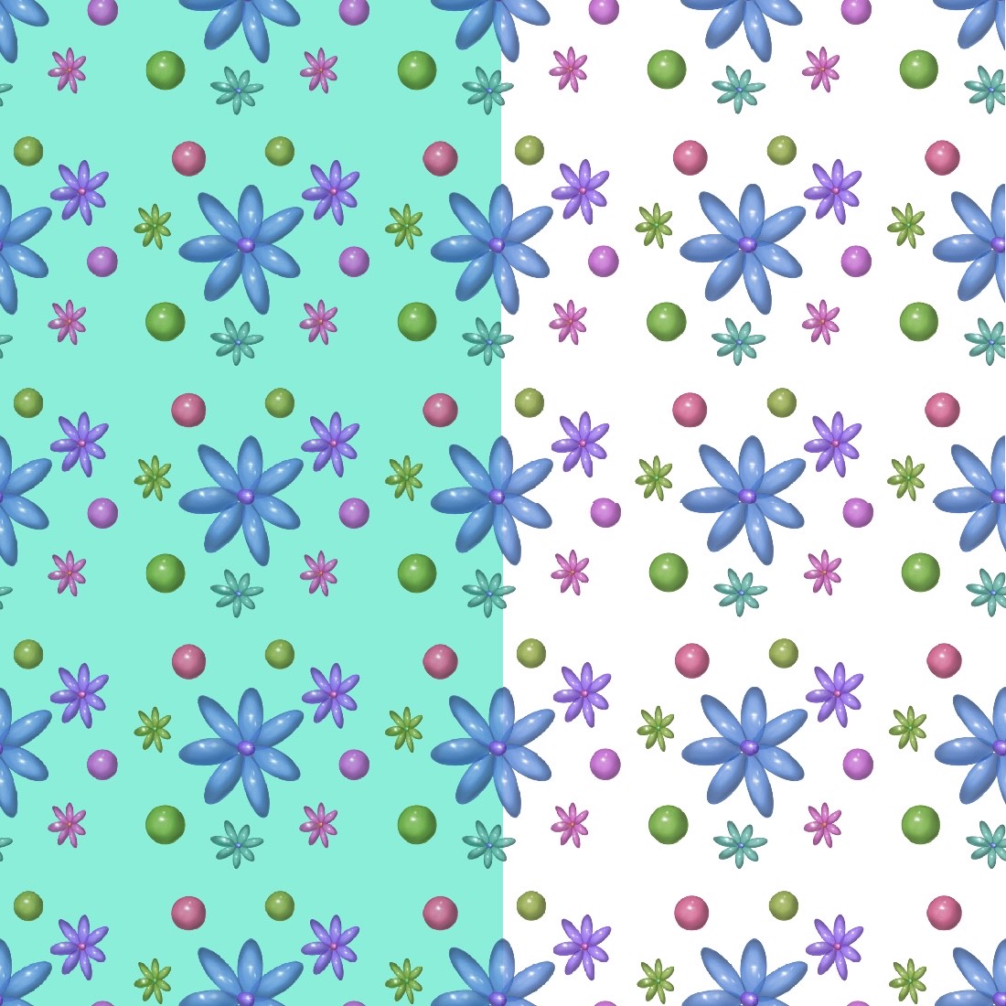 Balloon pattern preview image.