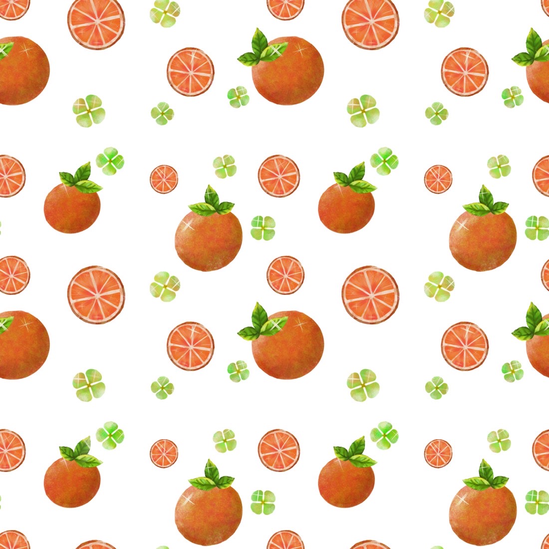 Pattern with oranges cover image.