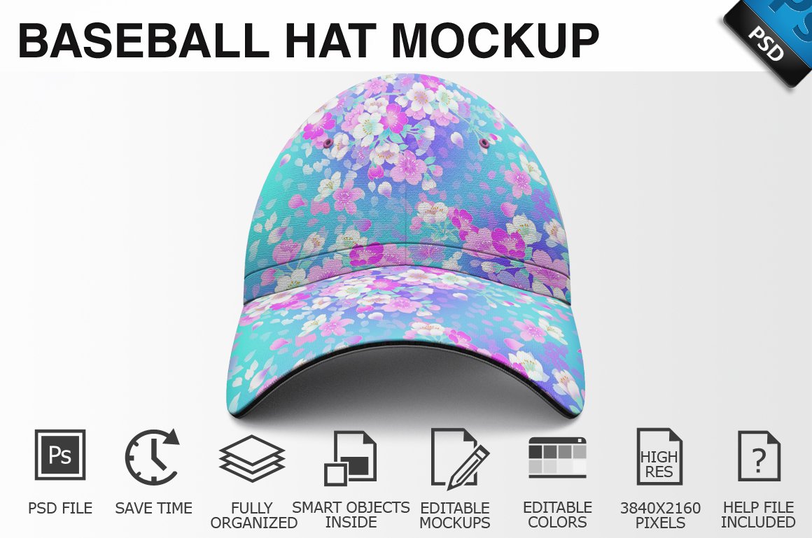 Baseball Hat Mockup 02 cover image.