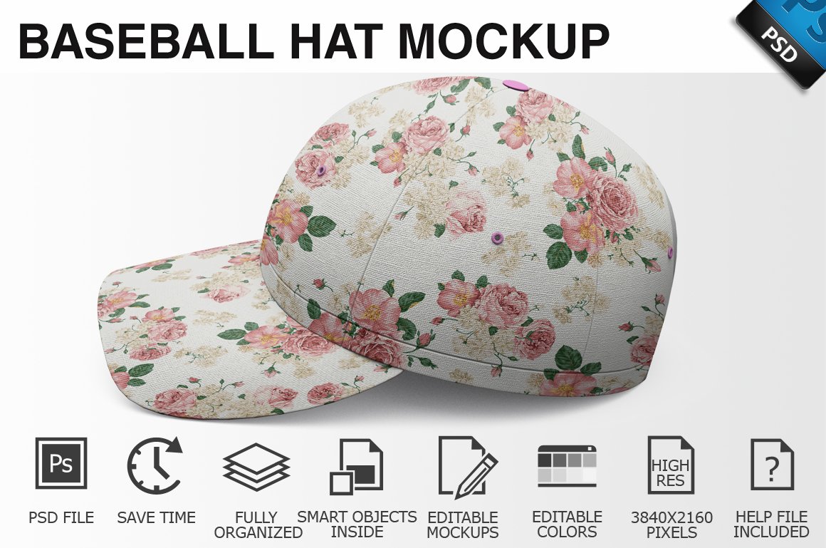 Baseball Hat Mockup 01 cover image.