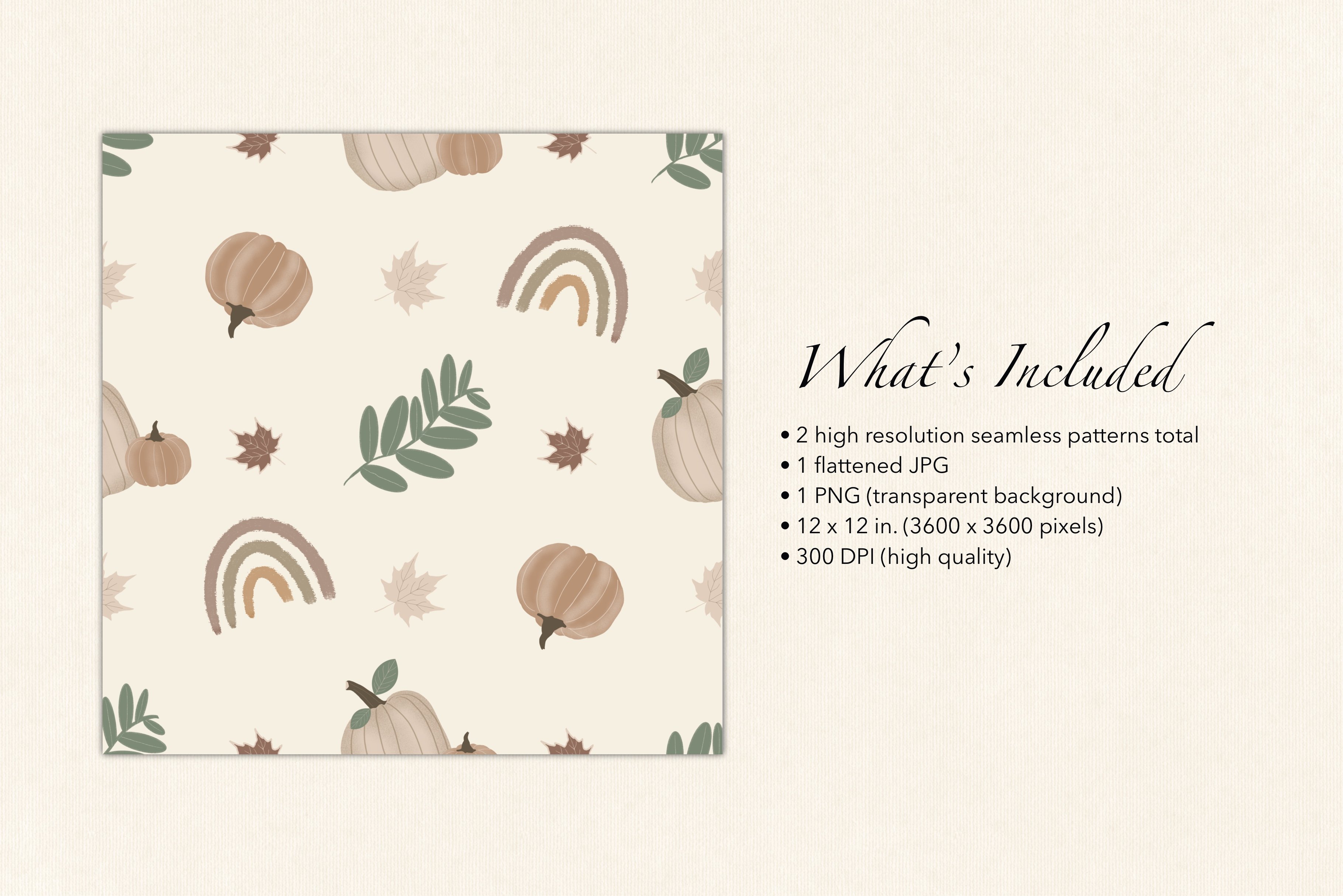Autumn Rainbow Surface Pattern preview image.