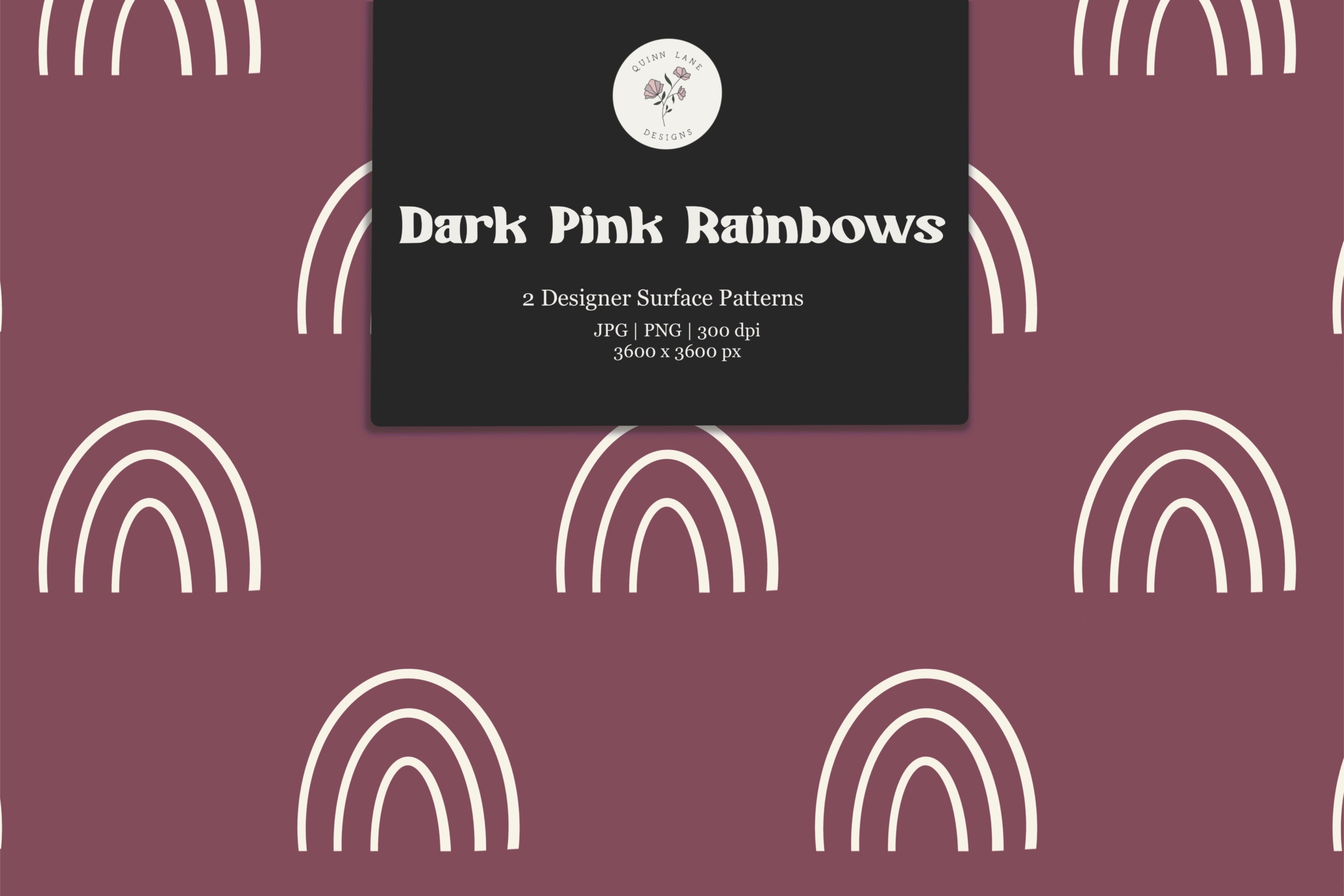 Dark Pink Rainbow Surface Patterns cover image.