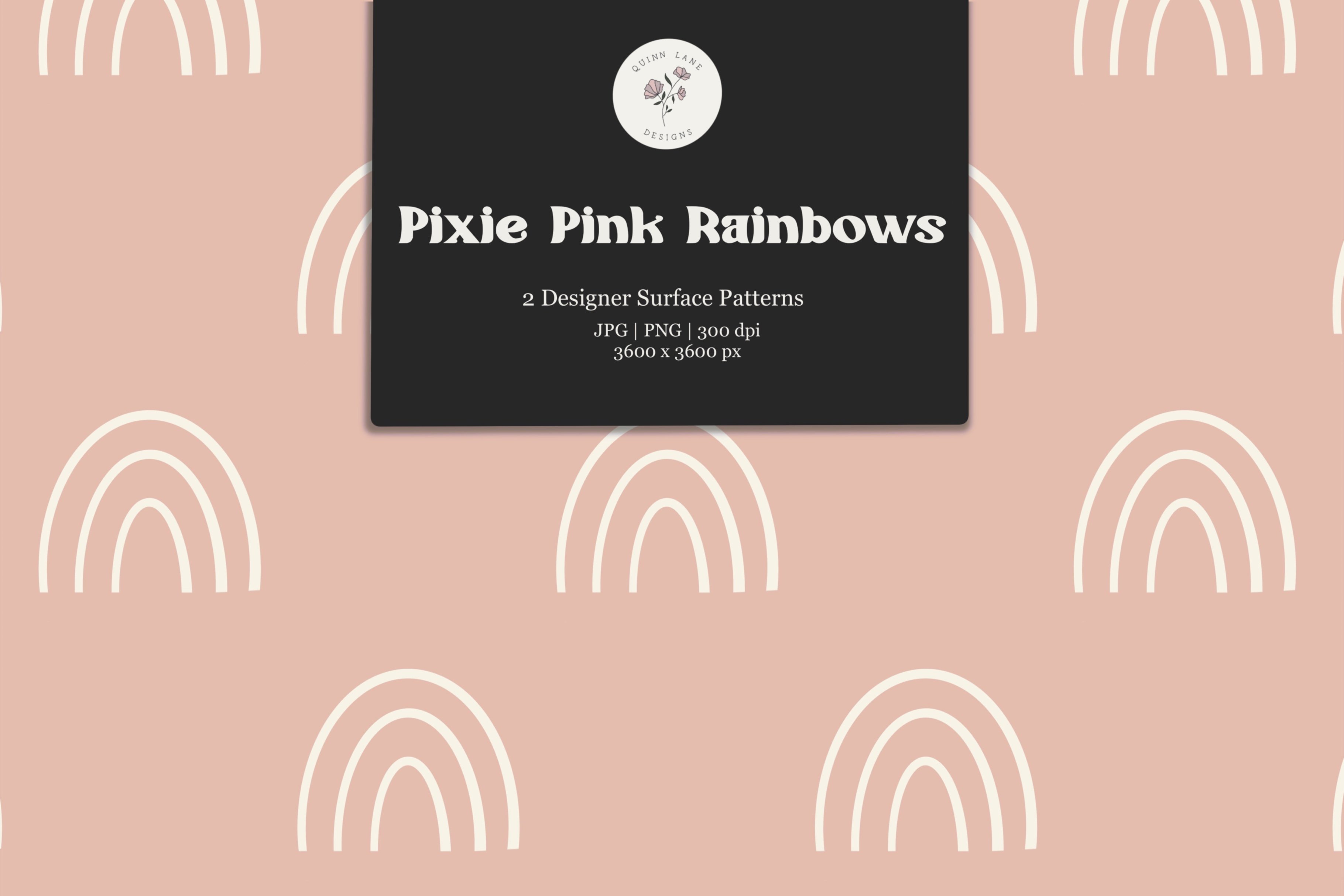 Pixie Pink Rainbow Surface Pattern cover image.